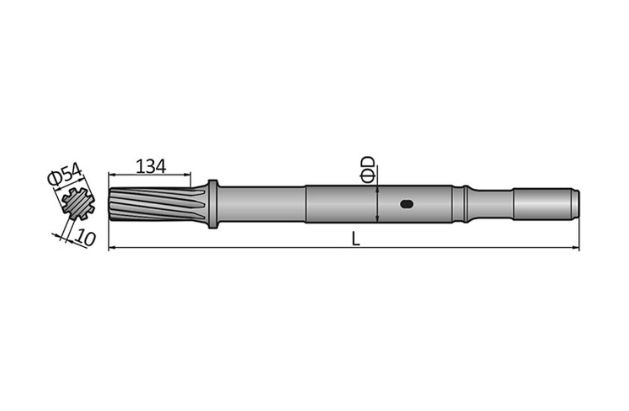 Epiroc COP2550UX Shank Adapter